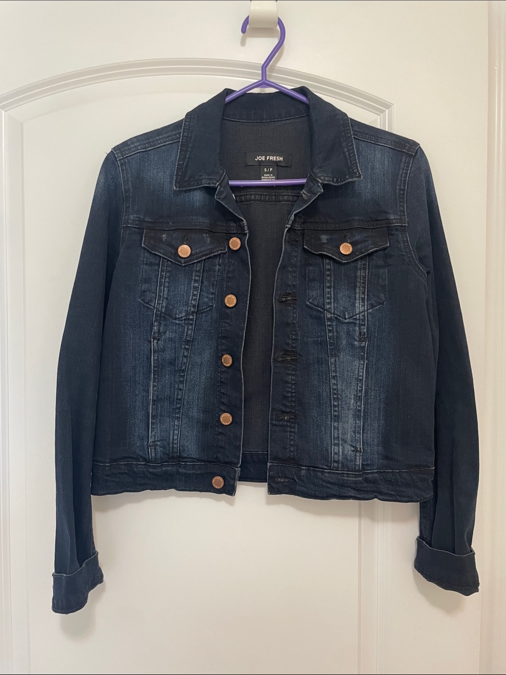 Joe Fresh Dark Blue Denim Trucker Jacket